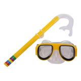 Set De Buceo Infantil Snorkel Para Piscina Playa Niño Color Amarillo