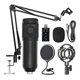 Kit+microfonos Condensadores Bm800 Y Mitzu 1000n Recargable