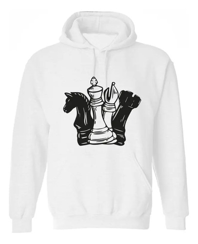 Sudadera Con Gorro De Rey Reina Y Torre De Ajedrez 798