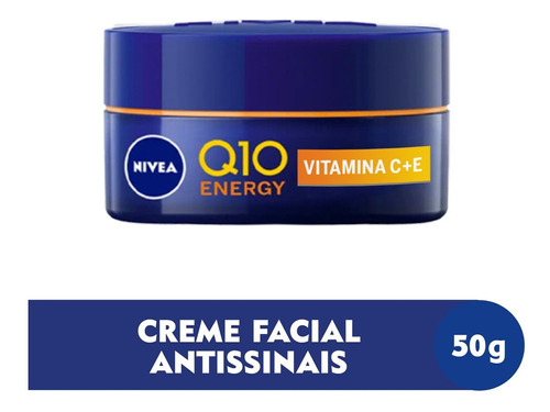 Creme Antissinais Facial Q10 Energy Noite 50g Nivea