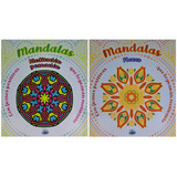 Lote X 2 Mandalas Para Colorear Flores / Meditacion