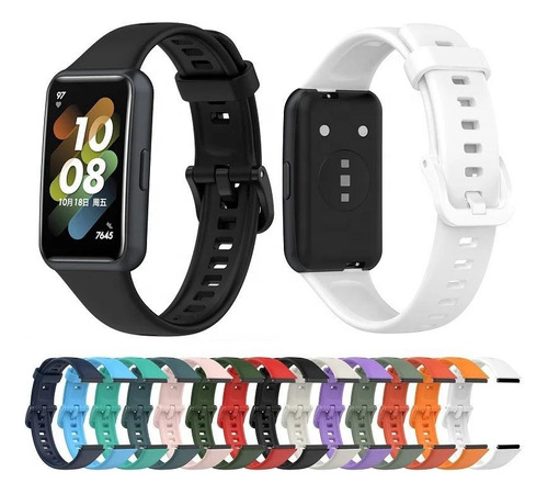 Correa Silicona Compatible Con Huawei Band 7 - Colores