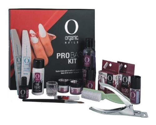 Pro Basic Kit Organic Nails Acrlico Uñas+ Cortatips+envió 