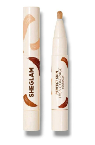 Sheglam Corrector Con Brocha Perfect Skin Alta Cobertura 