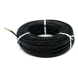 100 Metros Cable Telefonico Plano 4 Hilos Negro (2 Pares)