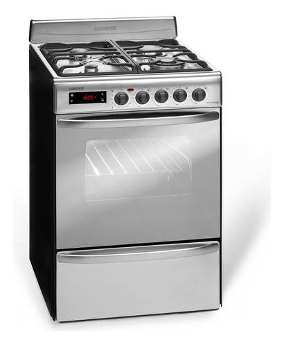 Cocina Longvie 21501 X Gas Acero 56cm Encendido Touch Reflex