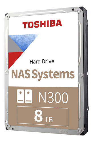Disco Duro Interno Toshiba N300 Nas 8tb 3.5 PuLG Plateado