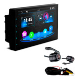 Central Multimidia 7  Mp5 Bt Usb 2din Carplay + Câmera Ré