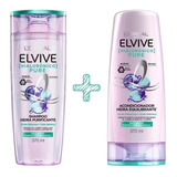 Elvive Hialurónico Pure Cabello Graso Champú, Acondicionador