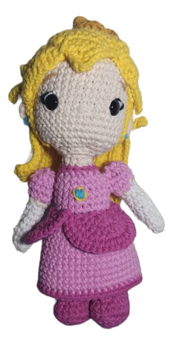 Muñeca Amigurumi Princesa Peach (mario Bross)