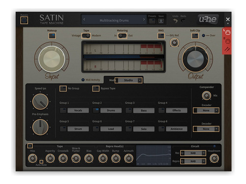 U-he - Satin (tape Simulation - Vst - Win/mac)