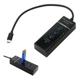 Hub Multipuerto Tipo C - 4 Puertos Usb 3.0 Ordenador Portáti