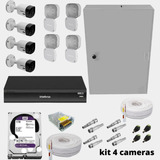 Kit 4 Cameras Fullhd Dvr 8ch + Rack