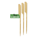 Atacado, Palito Bambu Espeto Golf P/ Hamburguer - 9cm 2500un