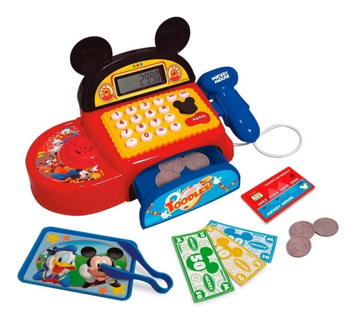 Caja Registradora Mickey Mouse Disney C Luz Sonidos Ditoys!!