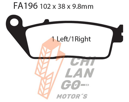 Balatas Ebc Del. Honda R 250 Cbr 11-12 Fa196