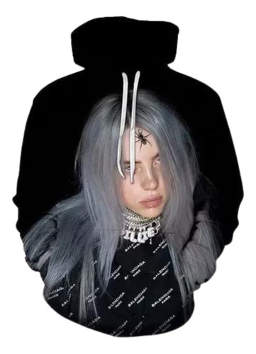 Hoodie Con Capucha De Billie Eilish Tipo Oversize