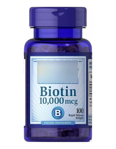 Biotina Biotin 10.000 Mcg X100 