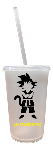 Vaso Con Popote 20 Pzas  Personalizados 16oz Dragonball