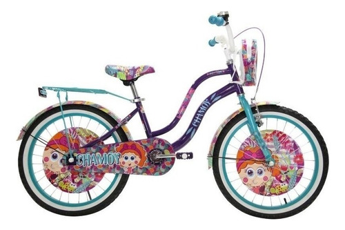 Bicicleta Distroller Chamoy Cross Acero R20 Niña Morada/aqua Tamaño Del Cuadro Único