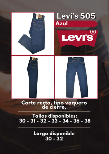 Pantalones Levis 505 Y 501, Nuevos De Fabrica