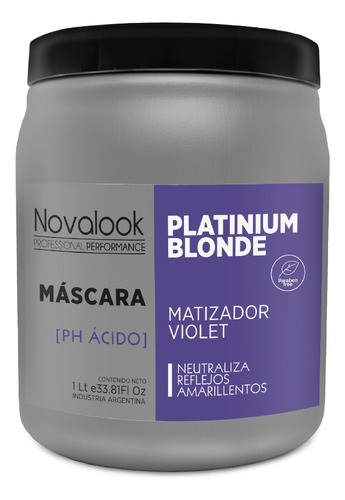 Mascara Matizador Violeta Rubios Blonde Acido  Novalook 1lt