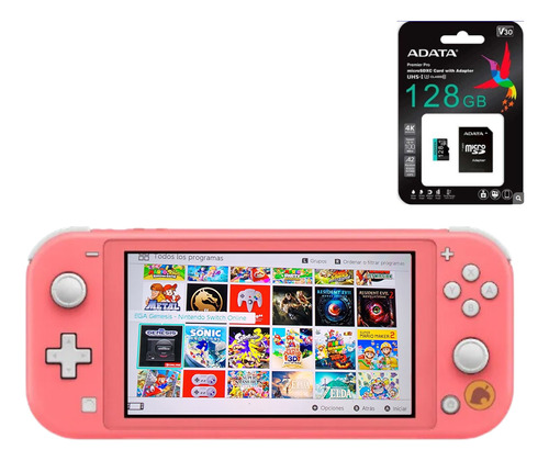 Nintendo Switch Lite Con 25 Juegos + Magia 128gb Con Ch!p !!