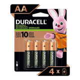 Pilas Recargables Duracell Tamaño Aaa 4 Unidades