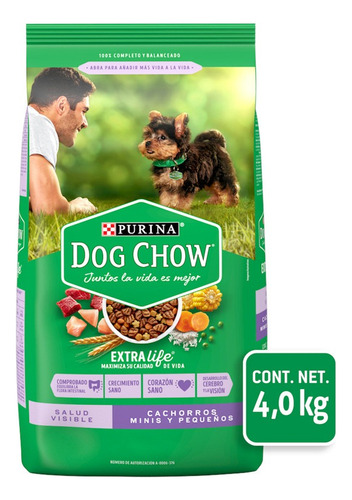 Purina Dog Chow Croquetas Perro Cachorro Raza Pequeña 4kg