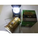 Farol Solar + Linterna Caza Cargador Celular Recargable Usb