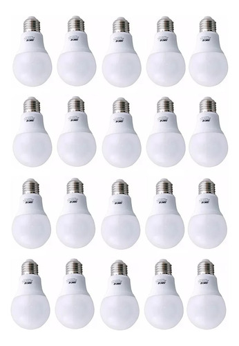 Pack X20 Lamparas Led Sica 9w Fria Dia Calida E27 