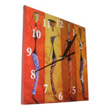 Reloj Decorativo 20x20 Women Arte Y Cultura Africana Mujeres