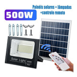Batería Solar Impermeable Led Spotlight 500w