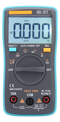 Electric Tester Zt101 Multímetro Digital Ac Dc Voltímetro