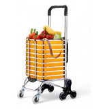 Carrito Compras Plegable Chango Ruedas Reforzado Puerto 5 Bz