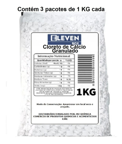 Cloreto De Cálcio Granulado 3kg - Ótimo Anti-mofo