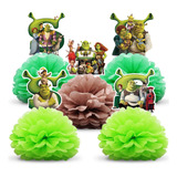 Decoraciones De Fiesta 5 Para Centros De Mesa De Shrek, Deco