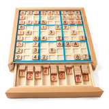 Juego De Rompecabezas Sudoku De Madera Con Cajón De Sudoku