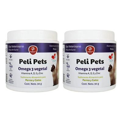 Suplemento Natural Omega 3 - Perros Y Gatos Peli Pets 2 Pack | Envío gratis