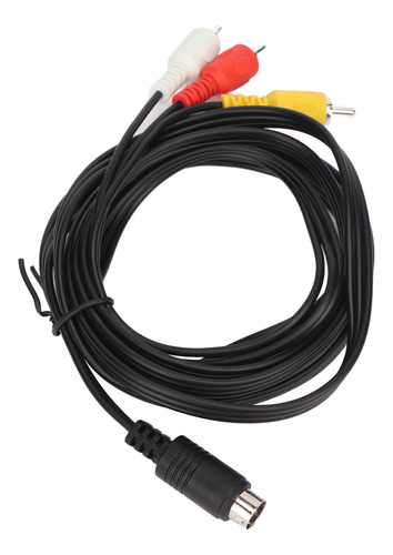 Cable Mini Din De 9 Pines A 3 Rca De Macho A Macho Niquelado