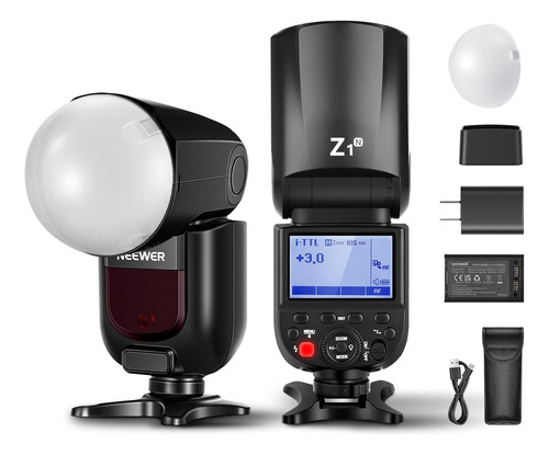 Flash Speedlite De Cabeza Redonda Neewer Z1-n Ttl Para Nikon