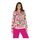 Camisa Casual Mujer Color Rosa  961-06