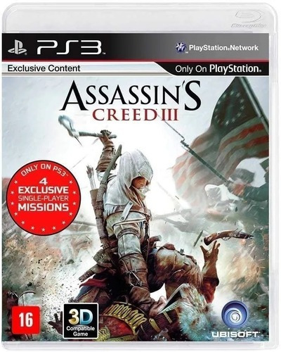 Assassin's Creed 3 Ps3 Mídia Física Usado