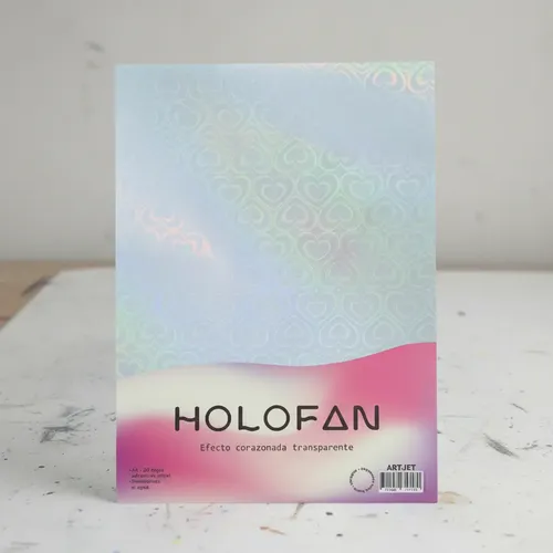 Papel Vinilo Holográfico Autoad Destello Transparente Artjet