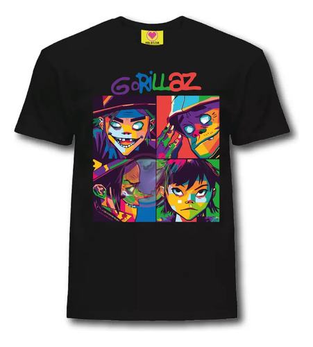 Playera Gorillaz Aesthetic Rock Musica Retro Gym