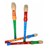  Flauta De Madera Infantil - Instrumento Musical Didáctico
