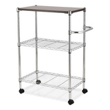 Carro De Cocina Cromado 3 Niveles Hodwr08 Hod Shelving