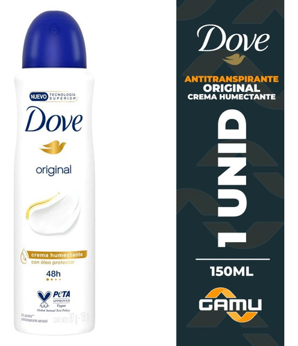 Antitranspirante Dove - 150ml - [variedades]