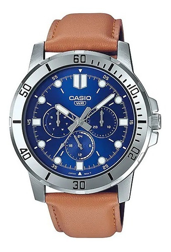 Reloj Casio Malla Cuero Mtp-vd300l Garantía Oficial Megatime