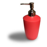 Dispenser De Jabon Liquido Baño Rojo Plastico Opaco 300 Ml
